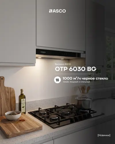 Выдвижная вытяжка ASCO OTP 6030 BG