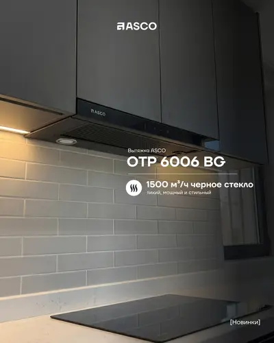 Выдвижная вытяжка ASCO OTP 6006 BG